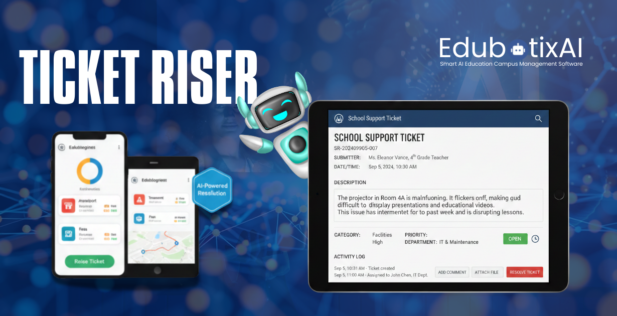The Digital Way to Solve Daily Issues | AI-Powered Ticket-Riser for Schools